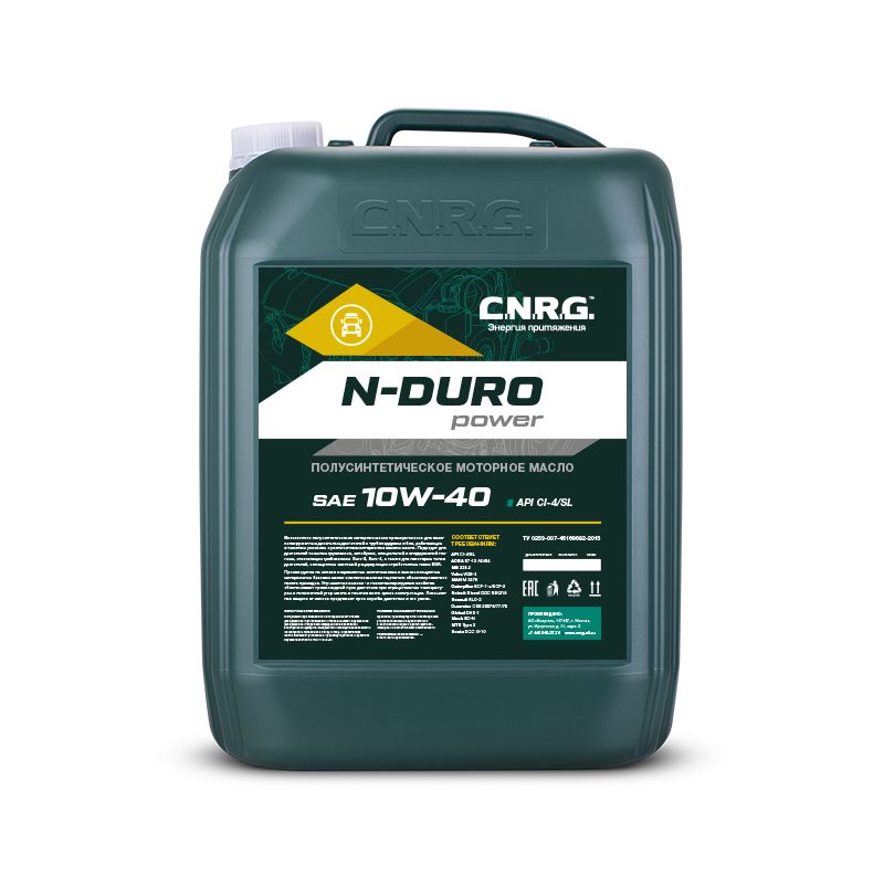 Моторное масло C.N.R.G. N-Duro Power 10W40 CI-4/SL Канистра 20 л