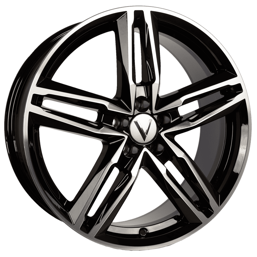 Диск B140 7,5*18 40 5*112 57,1 алмаз черный Vector 14006AB