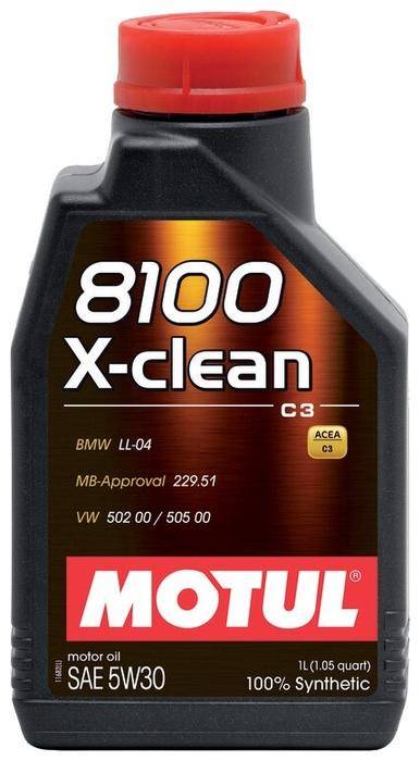 Масло Motul 8100 X-clean + SAE 5W30 1л