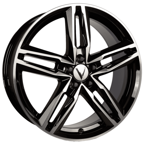 Диск B140 7,5*18 40 5*112 57,1 алмаз черный Vector 14006AB