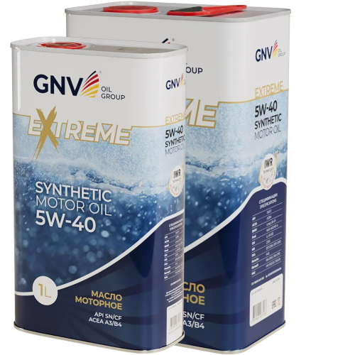 Моторное масло GNV Extreme 5W40 СИНТ SN/CF A3/B4 (Image box 4+1) 5 л