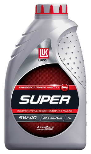 Масло Лукойл Супер SAE 5W40 API SG/CD новая канистра 1л